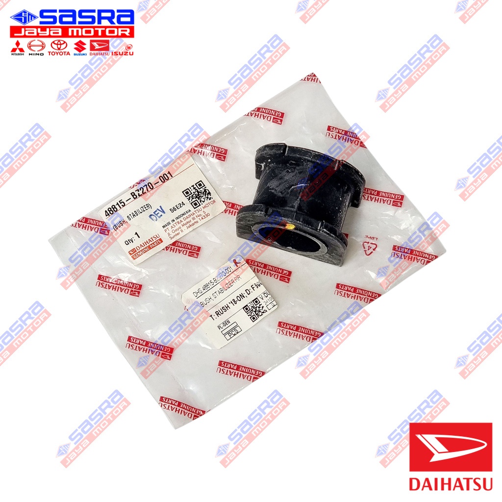 [HARGA 1 PCS] Bush Stabilizer RR ORI RUSH/TERIOS F800 2018+ Daihatsu Genuine Parts Bos Stabil Belaka