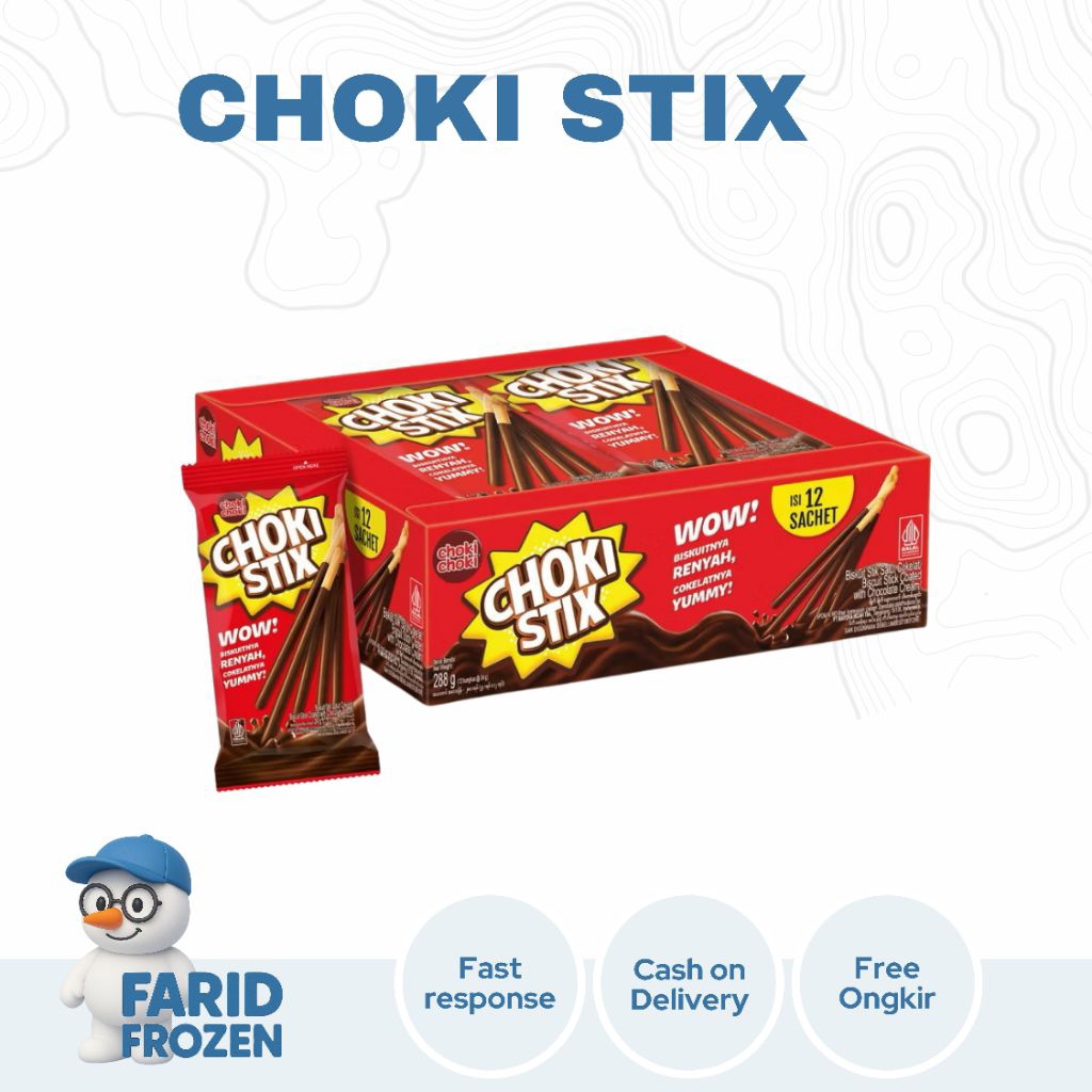 

CHOKI STIX 27GR X 12 ( 1 BOX ISI 12 PCS )
