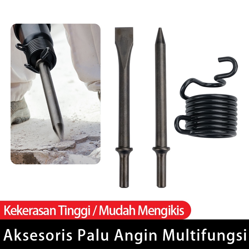 CHIGE Air Hammer Chisel Bit Pahat Pneumatik Kepala Palu Angin Aksesoris Alat Berat