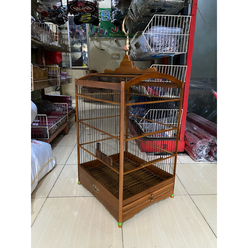 SANGKAR KOTAK JATI PREMIUM CMS JERUJI FIBER NO 2