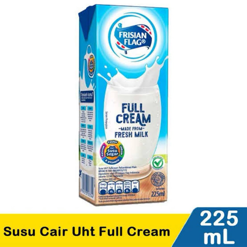 

SUSU UHT FRISIAN FLAG 225ML | SUSU UHT FULL CREAM FRISIAN FLAG | SUSU UHT PLAIN FRISIAN FLAG