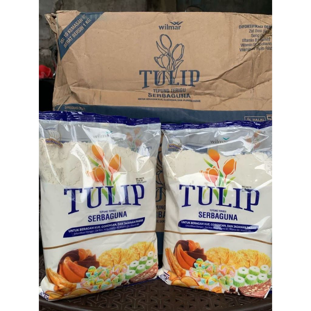 

tepung terigu tulip 1kg isi 5pack