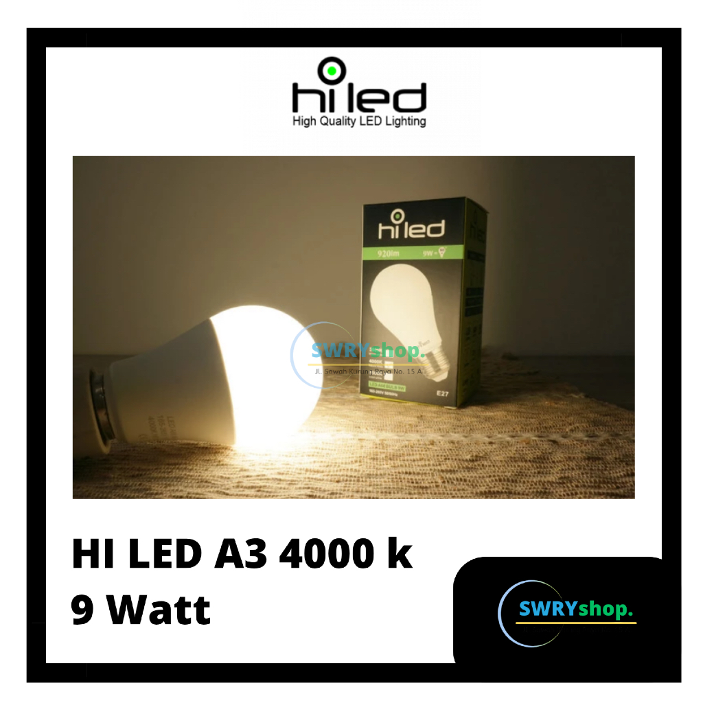 Lampu HI LED A3 4000 k 9 Watt