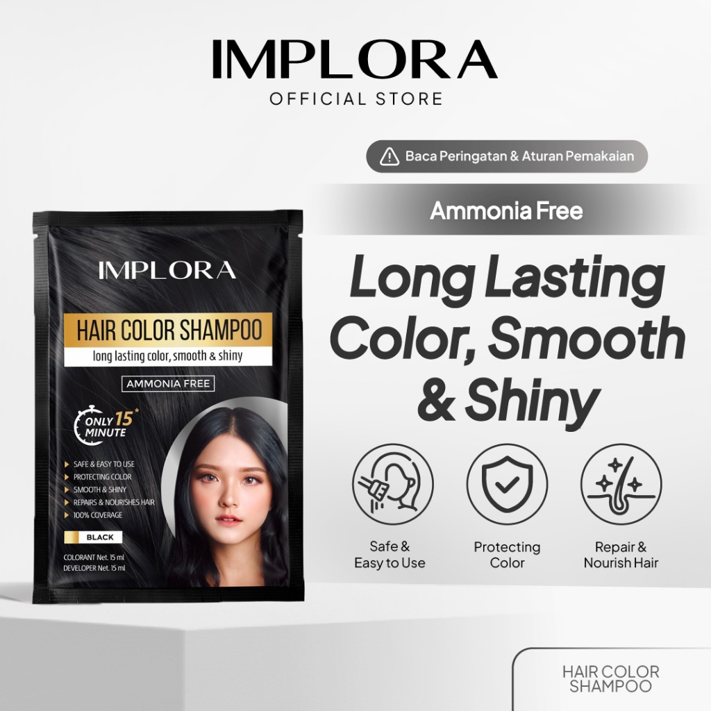 Implora Hair Color Shampoo | Shampoo Pewarna Rambut