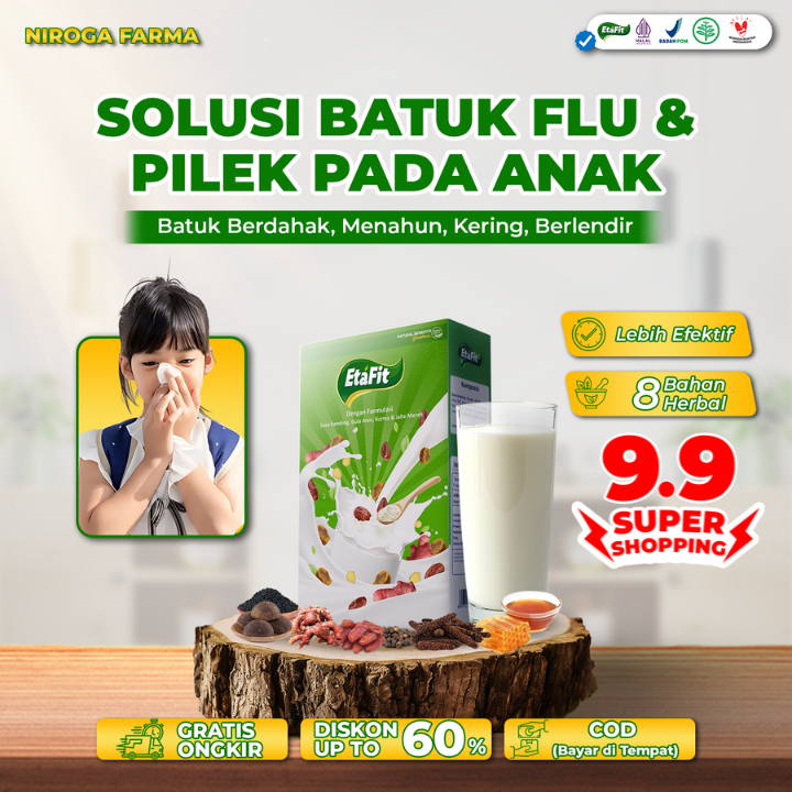 

Obat Batuk Flu Pilek Berdahak Menahun Kering Berlendir Anak Paling Ampuh - Etafit Susu kambing Etawa