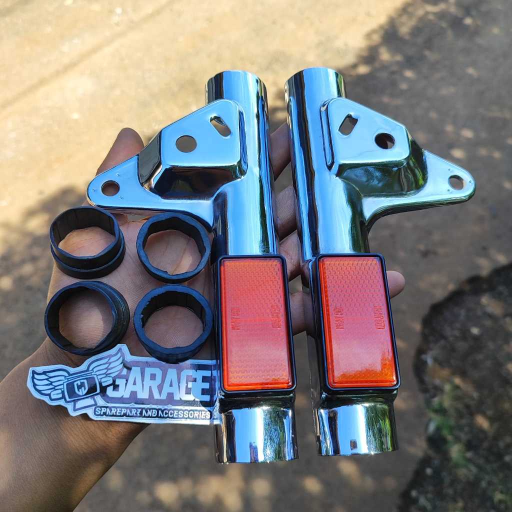 Kuping Lampu Honda Win 100 BAGUS FULLSET KUNING Karet dan Mata Kucing Kupingan Lampu depan win100 Br