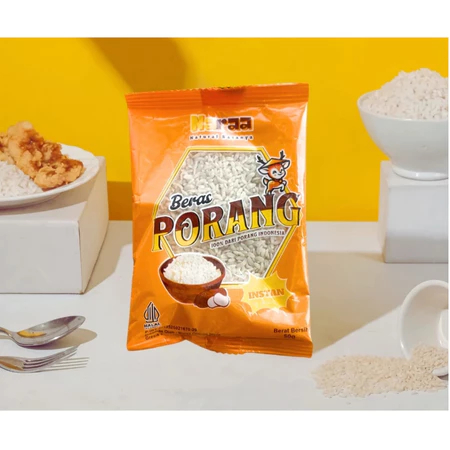 

Naraa Beras Porang Instant (Sachet 50 gram) Naraa Beras porang/shiratak/konjac rice