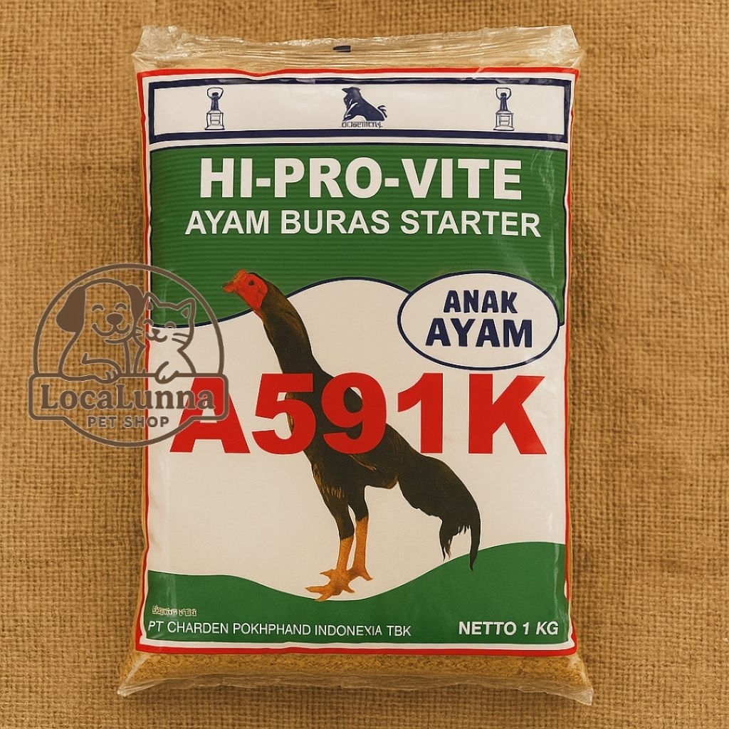 Pakan Ayam A591K HiProVite Voer Ayam Buras Starter Pur 591K