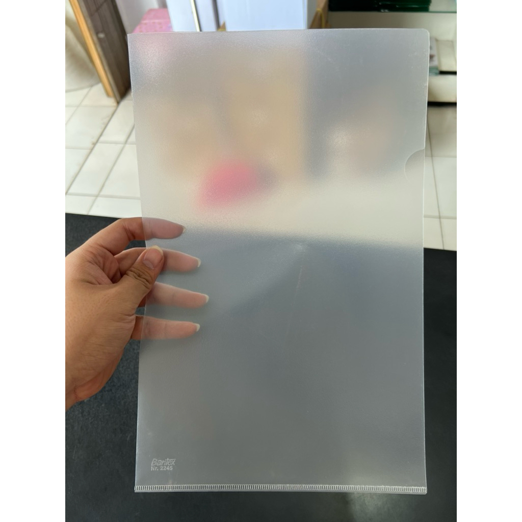 

(12 pcs) Map L Bantex Transparan Folder File Bantex L Clear bening ukuran folio