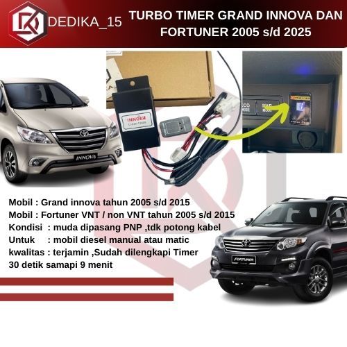 TURBO TIMER INNOVA DAN FORTUNER VNT 2005-2015 Old