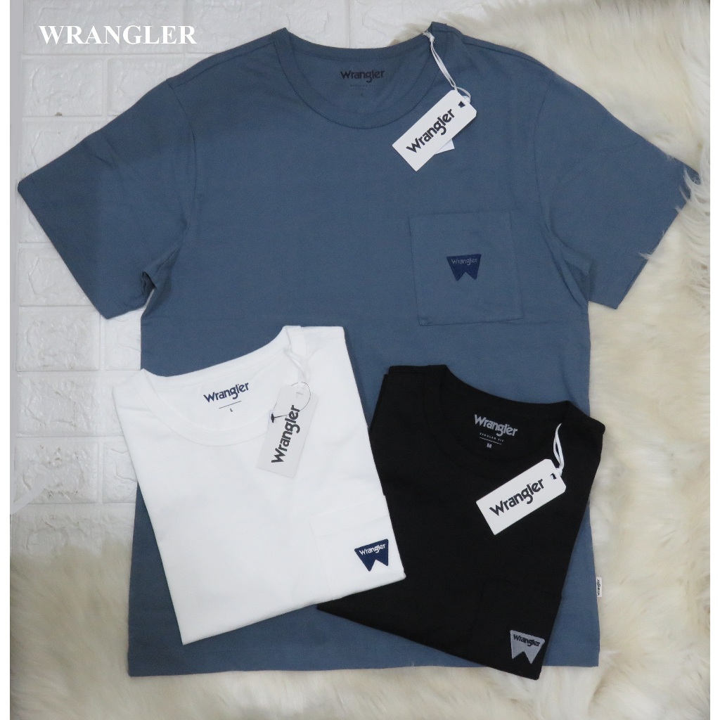 KAOS OBLONG PRIA LENGAN PENDEK BRAND ORI MEREK WRANGLER  PRICE Rp.273.900