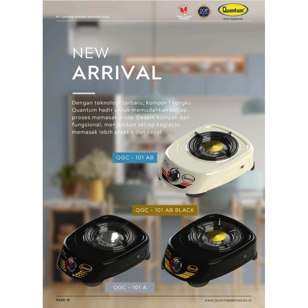 Kompor Gas 1 Tungku Quantum