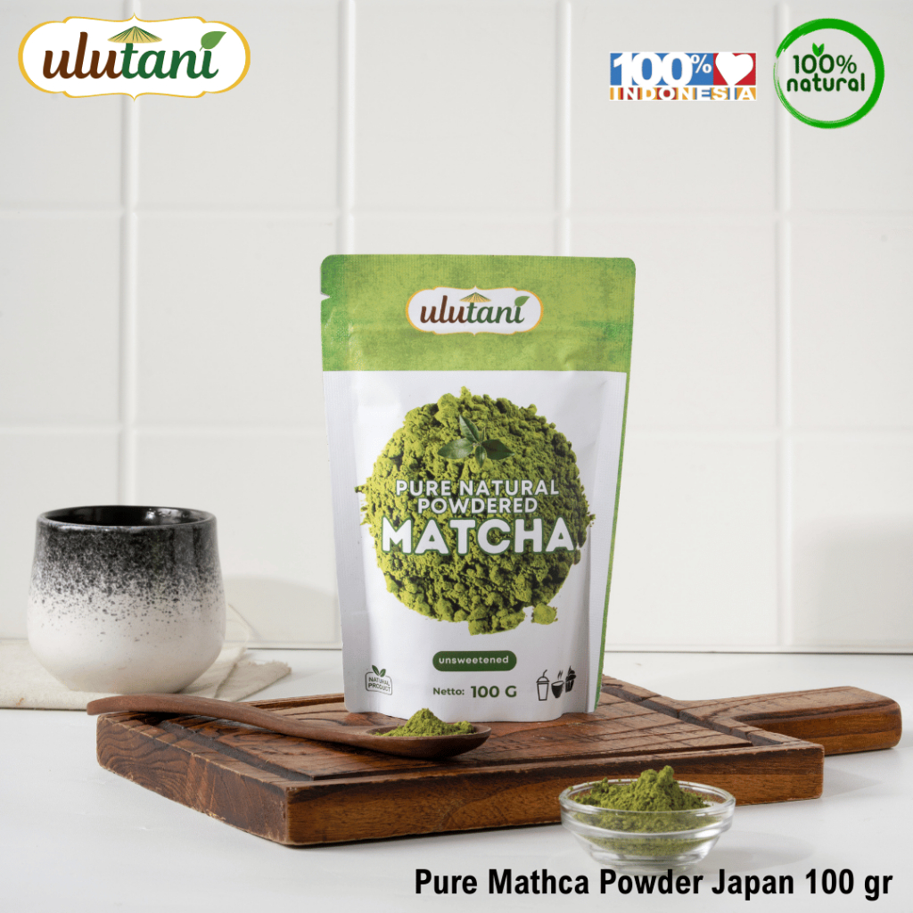 

Ulutani 100% Pure Uji Matcha Japan - Premium Bubuk Matcha 100gr
