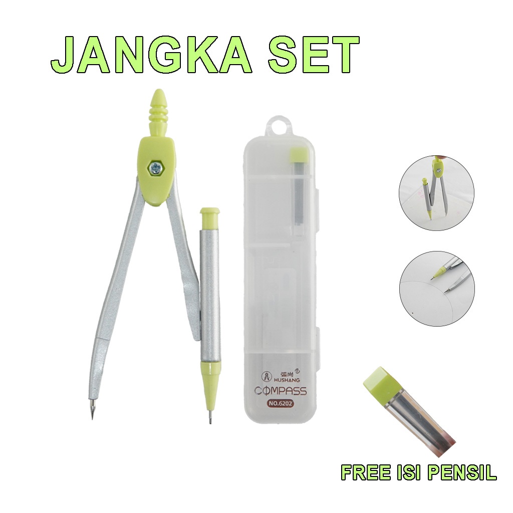 

Jangka Set Pensil Otomatis + Isi Cadangan Warna Random | Compass Presisi Sekolah & KantorGJ-071502