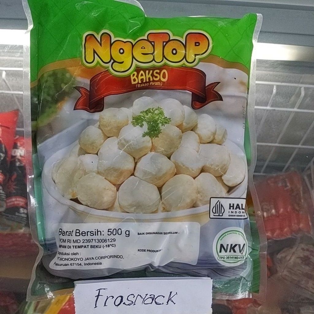 

NGETOP Bakso Daging Ayam 500 GR isi 45 PCS