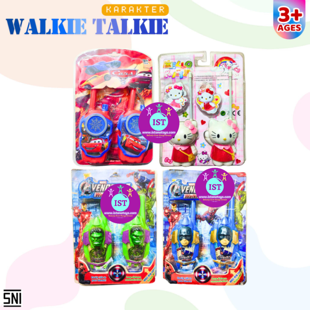 IST Mainan Walkie Talkie Sepasang Karakter