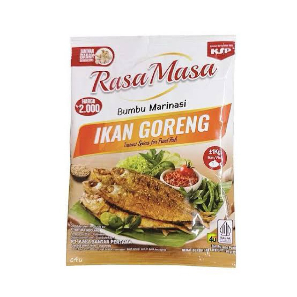 

Rasa Masa Bumbu Marinasi Ayam Goreng/Ikan Goreng
