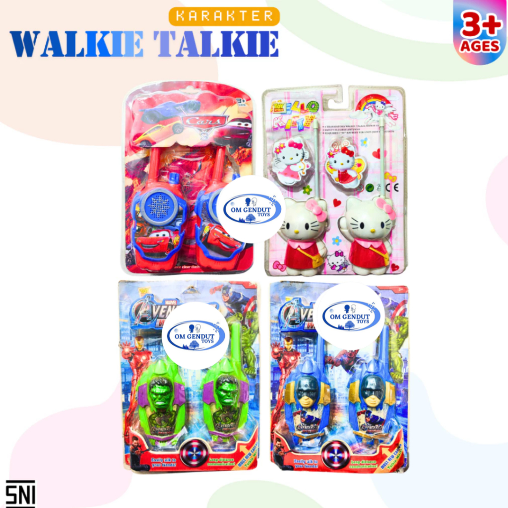 OG Mainan Walkie Talkie Sepasang Karakter