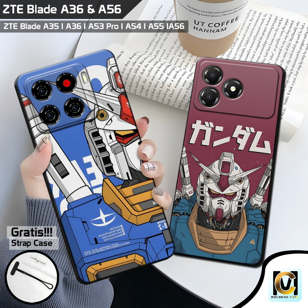 Case ZTE Blade A56 & ZTE Blade A36 Terbaru 2025 Motif Gundam | SoftCase HP ZTE Blade A56 | ZTE Blade