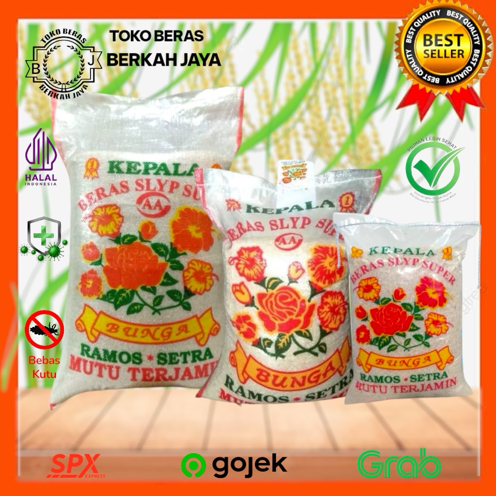 

Beras cap bunga 20kg 10kg 5kg