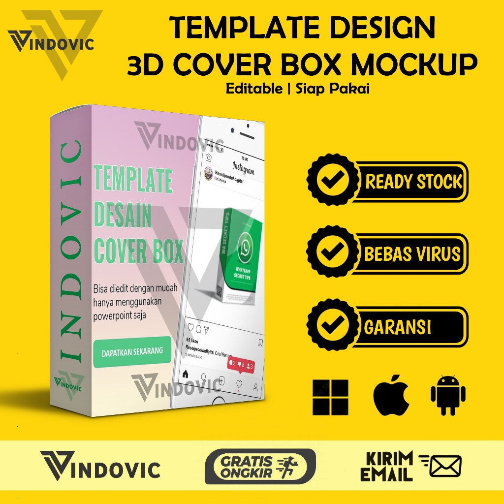 [T0310] TEMPLATE DESIGN 3D COVER BOX MOCKUP