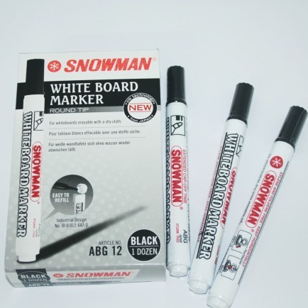 

Snowman Whiteboard Marker ABG-12 Spidol Sepidol Papan Tulis