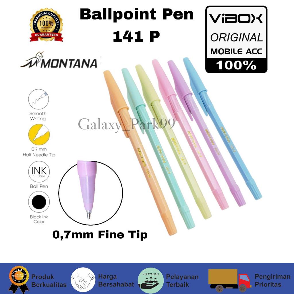 

(5pcs) Terlaris Montana Tinta Hitam / Pulpen / Pena / Ballpoint Montana 141P black Pen Original GLX