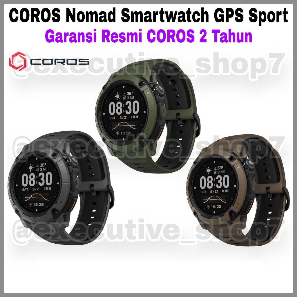 COROS Nomad Smartwatch GPS Sport - Garansi Resmi COROS 2 Tahun