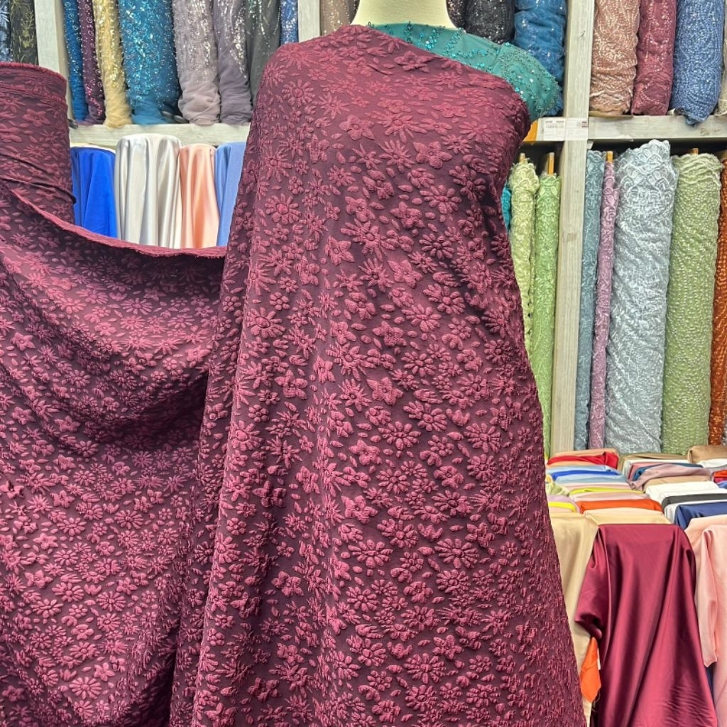 #Star# SALE+COD BAHAN KAIN JAGUARD EMBOSS KEBAYA WANITA/KAIN JAGUARD EMBOSS//KEBAYA WANITA MEWAH MOT