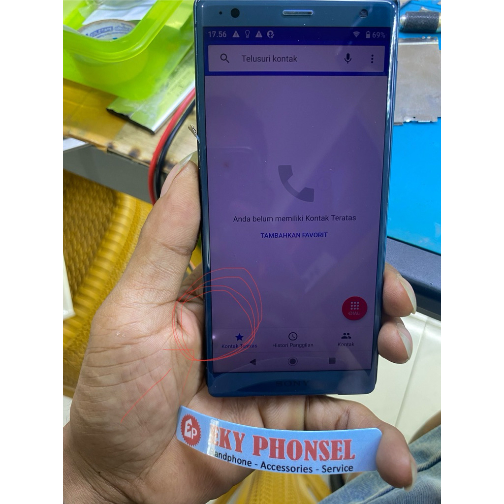 lcd sony xperia xz2 original minus