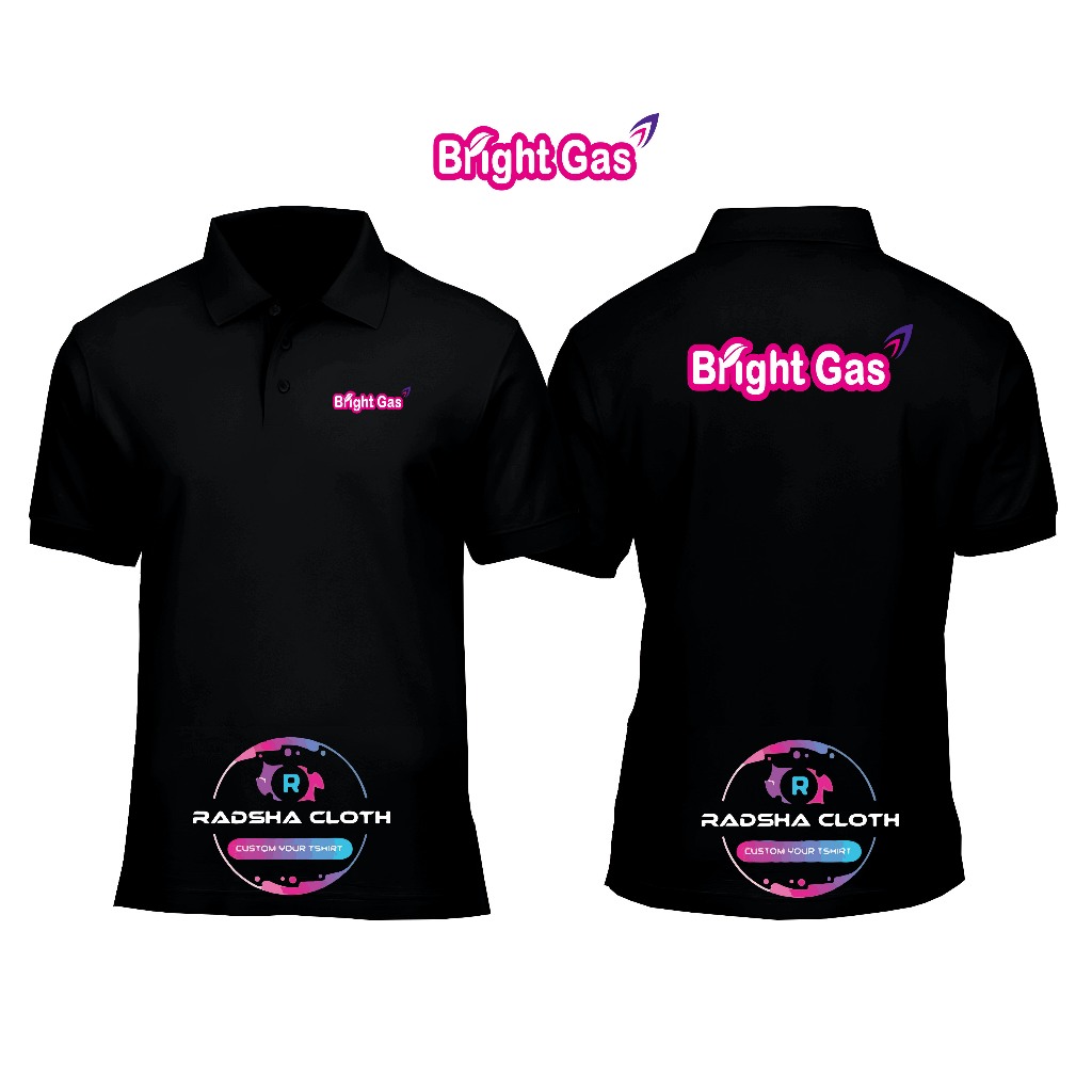 jual baju model polo kerah Bright Gas - Kaos polo shirt bright gas