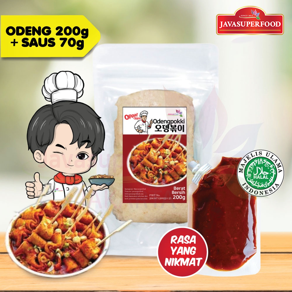 

[Halal]Oden Odeng Eomuk Korean Fish Cake 200g + Saus Tokpoki 70g