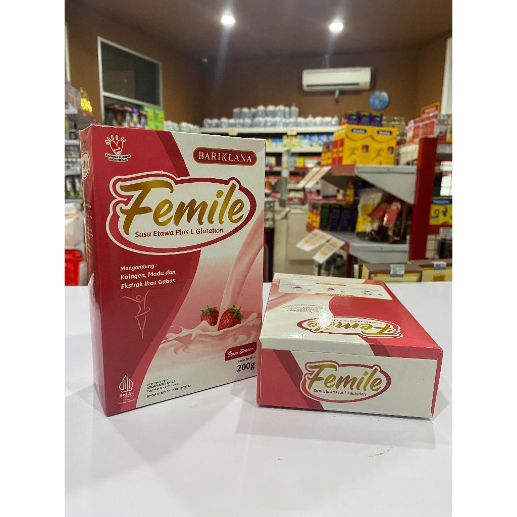 

(Ready) FEMILE Minuman Collagen Plus L-Glutation dan Susu Etawa | Memutihkan kulit Cantik Alami Dari dalam