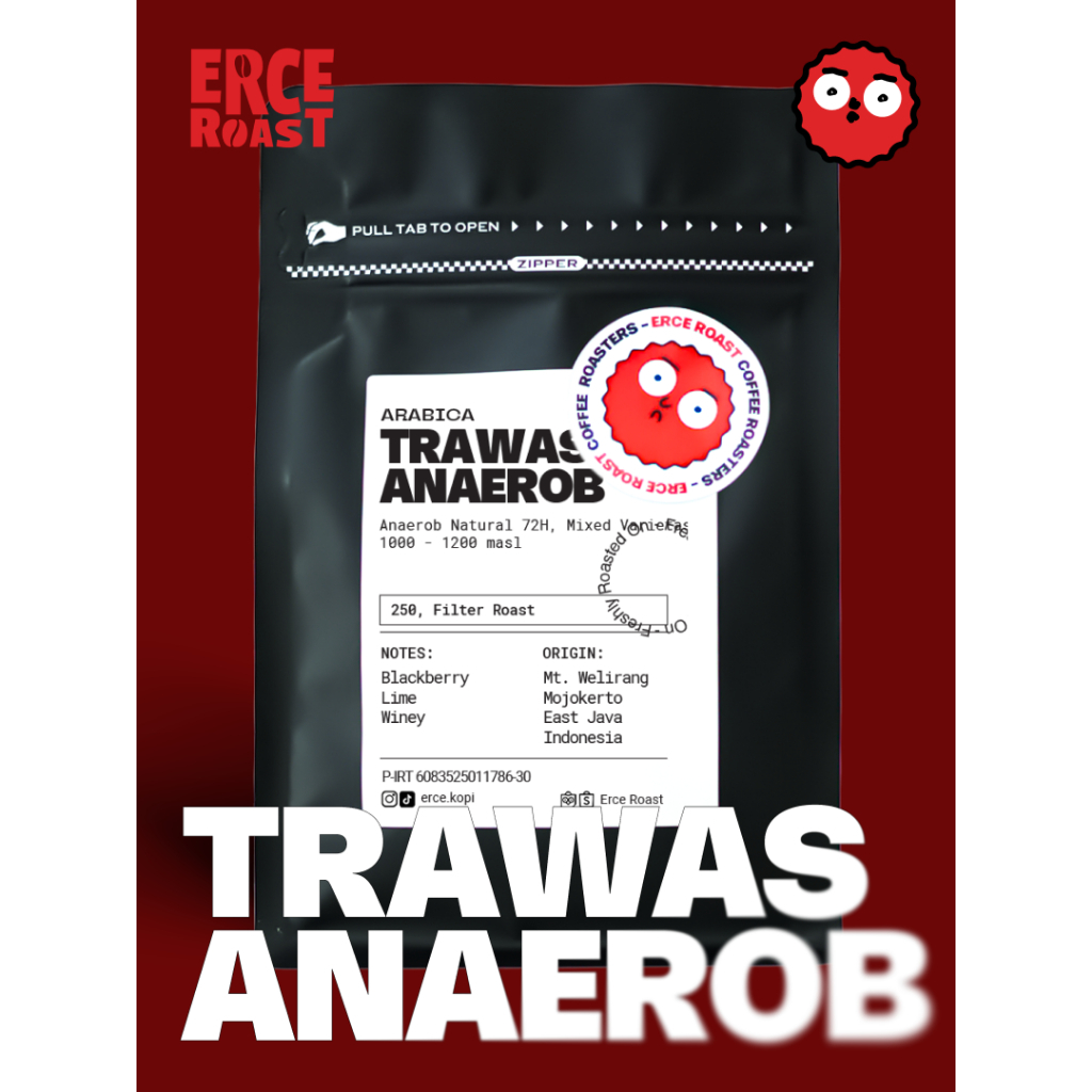 

Kopi Arabika Trawas Welirang Anaerob Natural Roast Beans