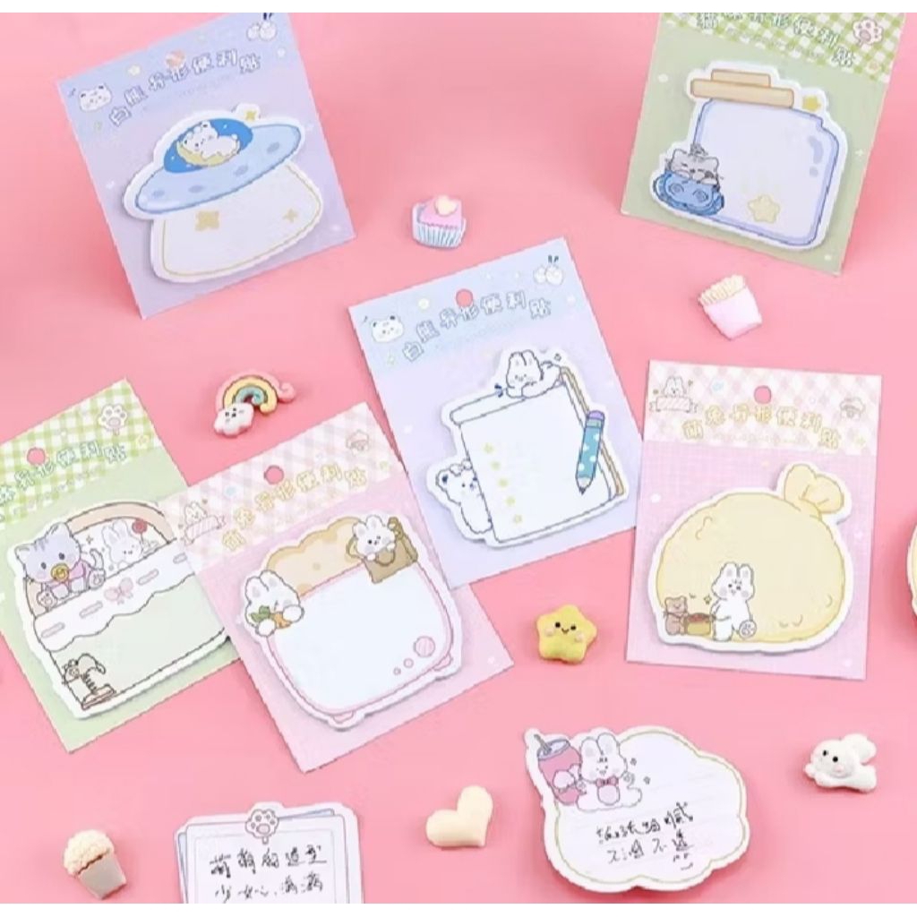 

Sticky Note Karakter Kartun Lucu Isi 20 Lembar Tempelan Kertas Catatan Memo Note Karakter