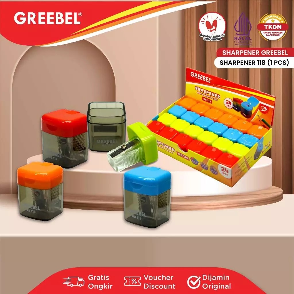 

GREEBEL Serutan Pensil Tulis GB -118 | (1 Pcs)