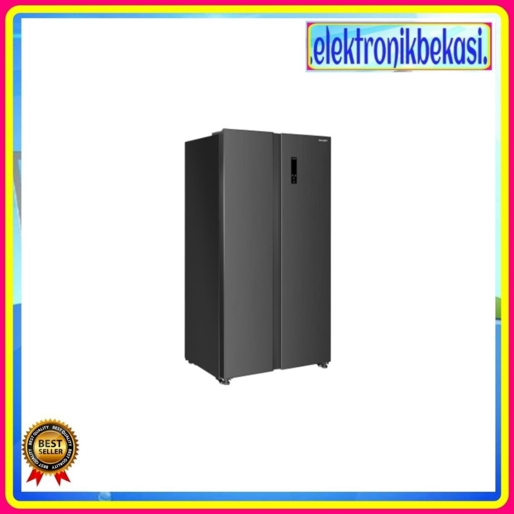 KULKAS SBS SHARP SJ-IS60MB-DS / KULKAS SHARP SJ-IS 60 MB-DS / SHARP SIDE BY SIDE SJ IS 60 MB DS