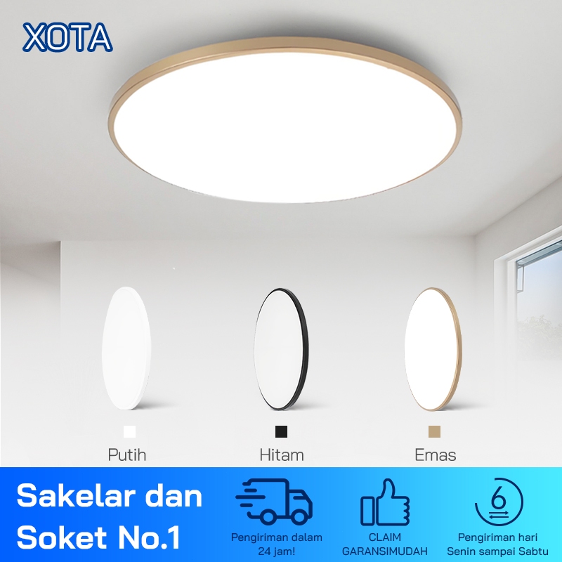 3 Warna Lampu Plafon Minimalis 48W 36W 20W LED Kamar Permukaan Dipasang Rumah Lampu Langit-Langit