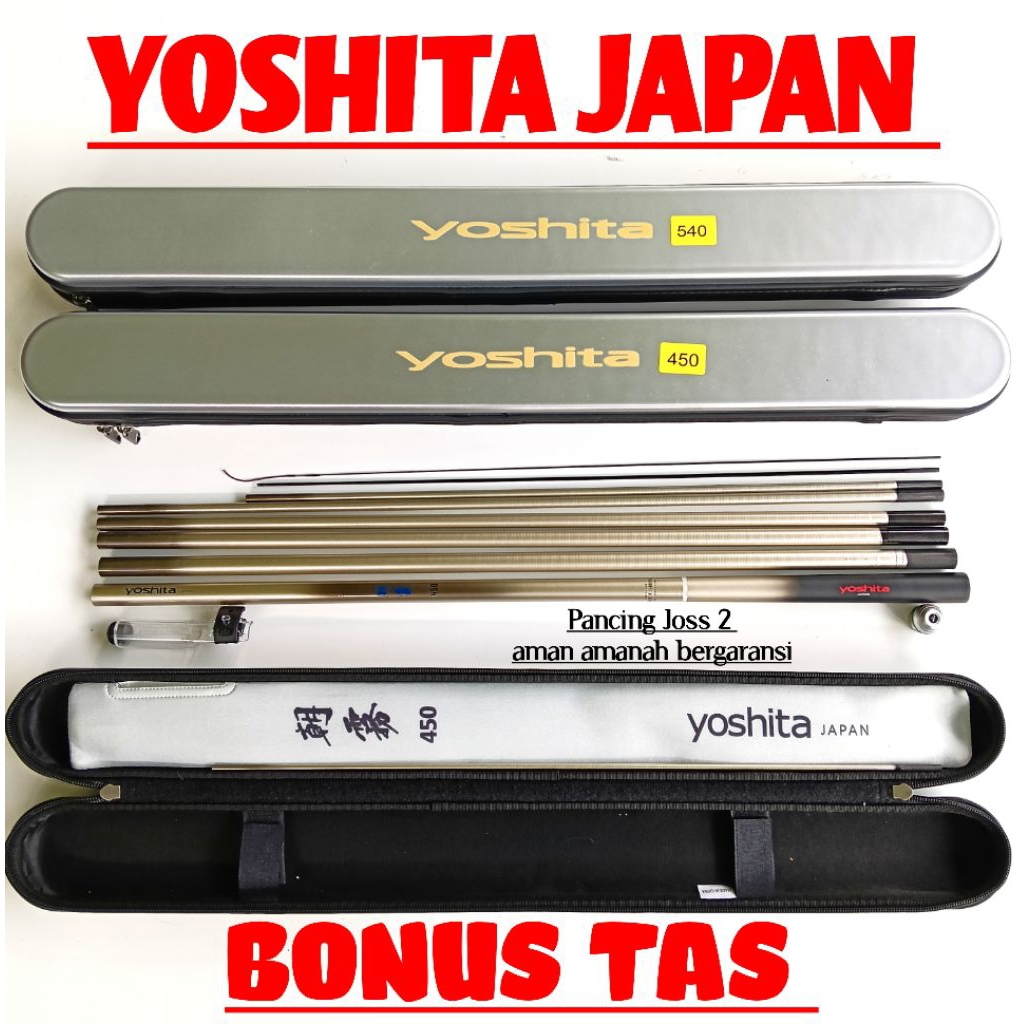 Joran tegek Yoshita 450 540 asagiri Japan original BONUS TAS
