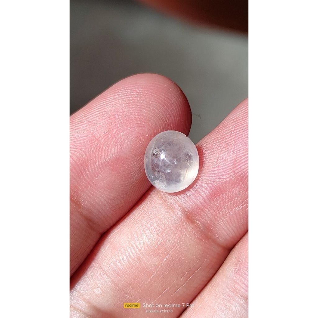 Natural batu white sapphire/yakut srilangka 3.45cts