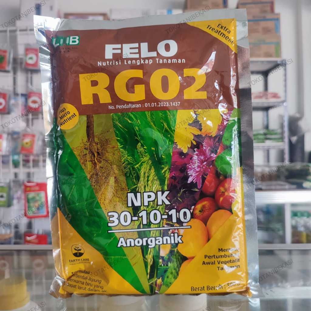 FELO RG 02 RapidGro (30-10-10) Pupuk lengkap NPK untuk pertumbuhan Akar dan Daun