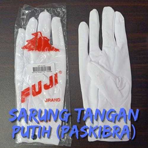 Sarung Tangan Pengantin Pria - Pramugasi Paskibra - Sarung Tangan Putih
