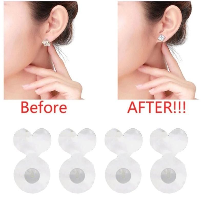 12 Bauh Premium Pantat Anting Silikon Stopper Penutup/Penahan/Bantalan Anting Tusuk