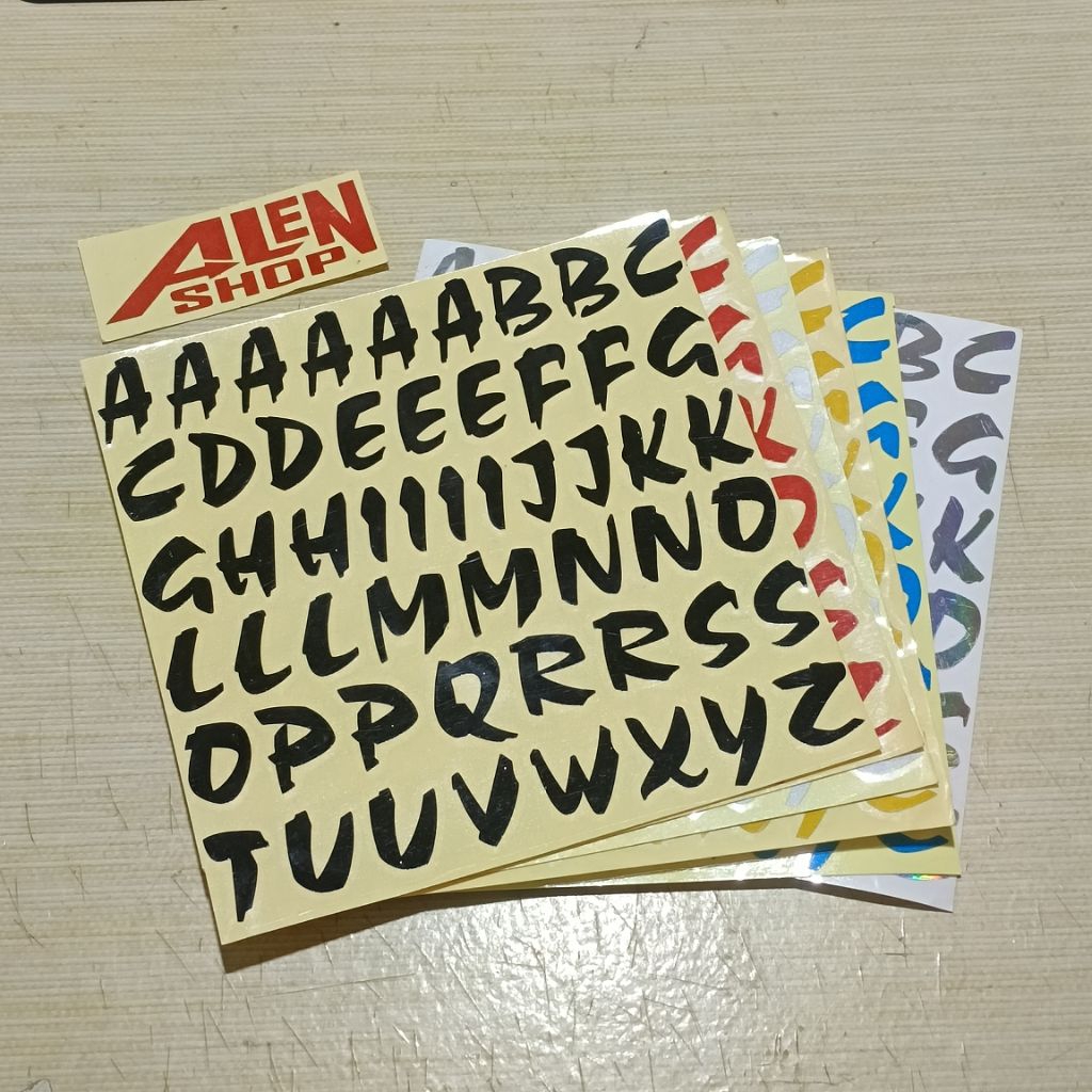 

STIKER CUTTING ABJAD