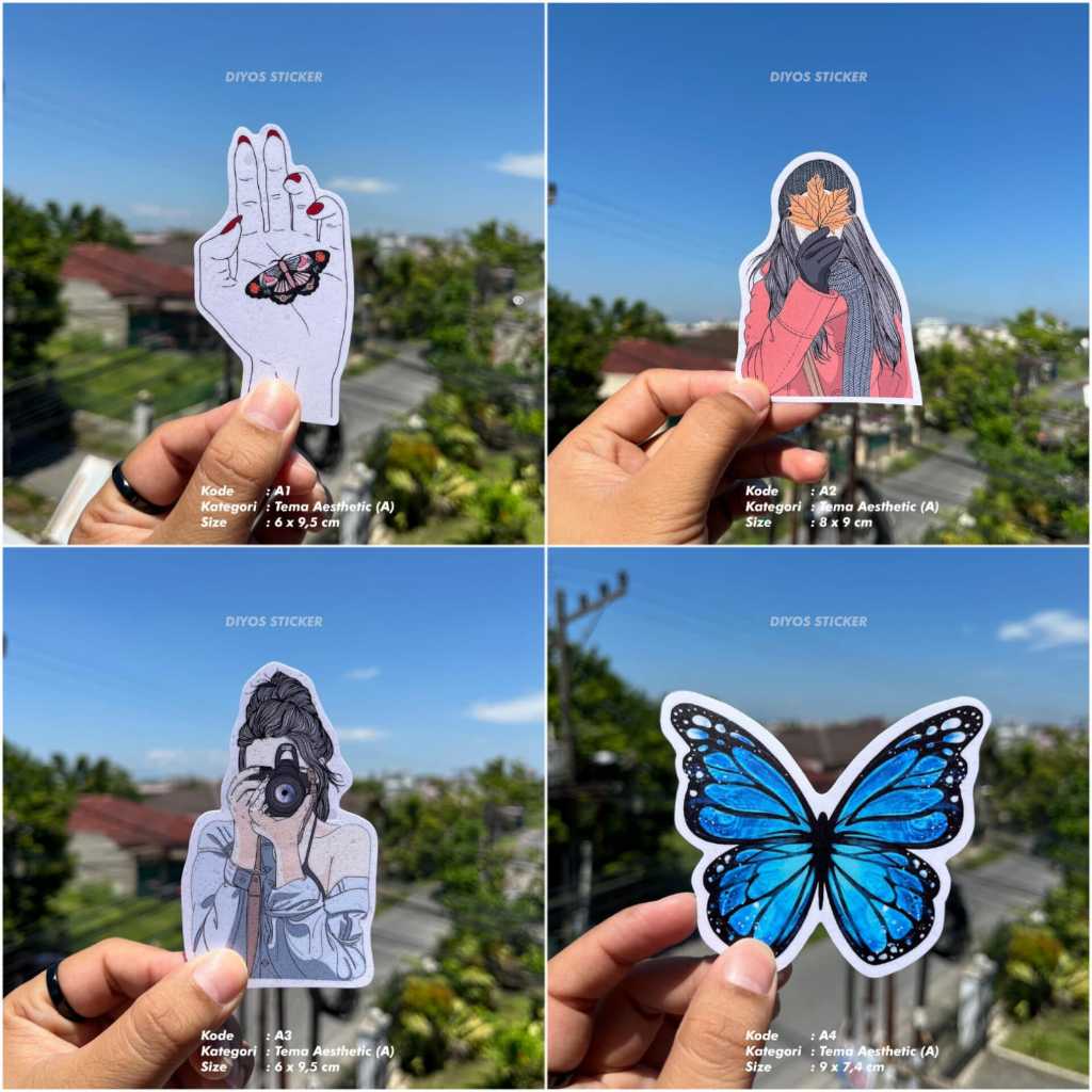 

DIYOS STICKER WATERPROOF TEMA ESTETIK AESTHETIC | STIKER LAPTOP, HP, TUMBLR, HELM TAHAN AIR