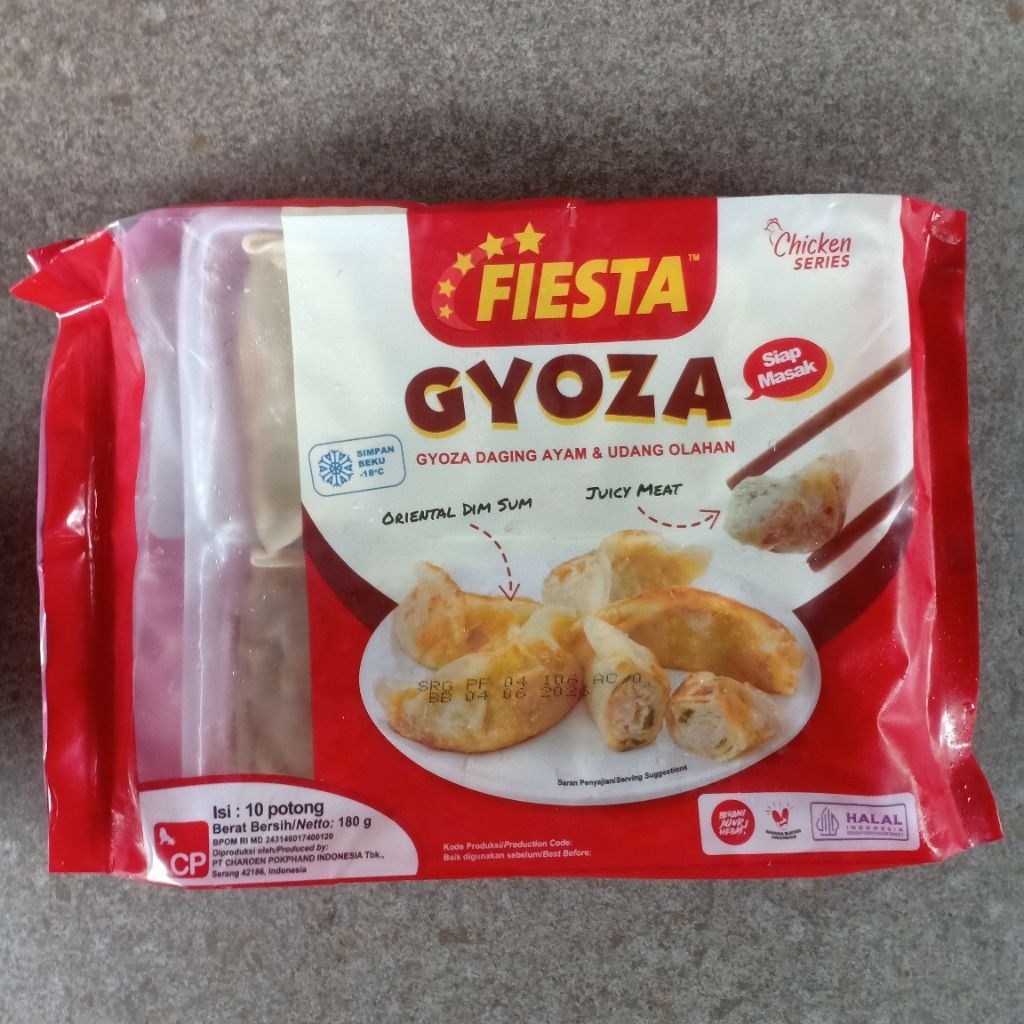 

Fiesta Gyoza 180 gram isi 10 pc