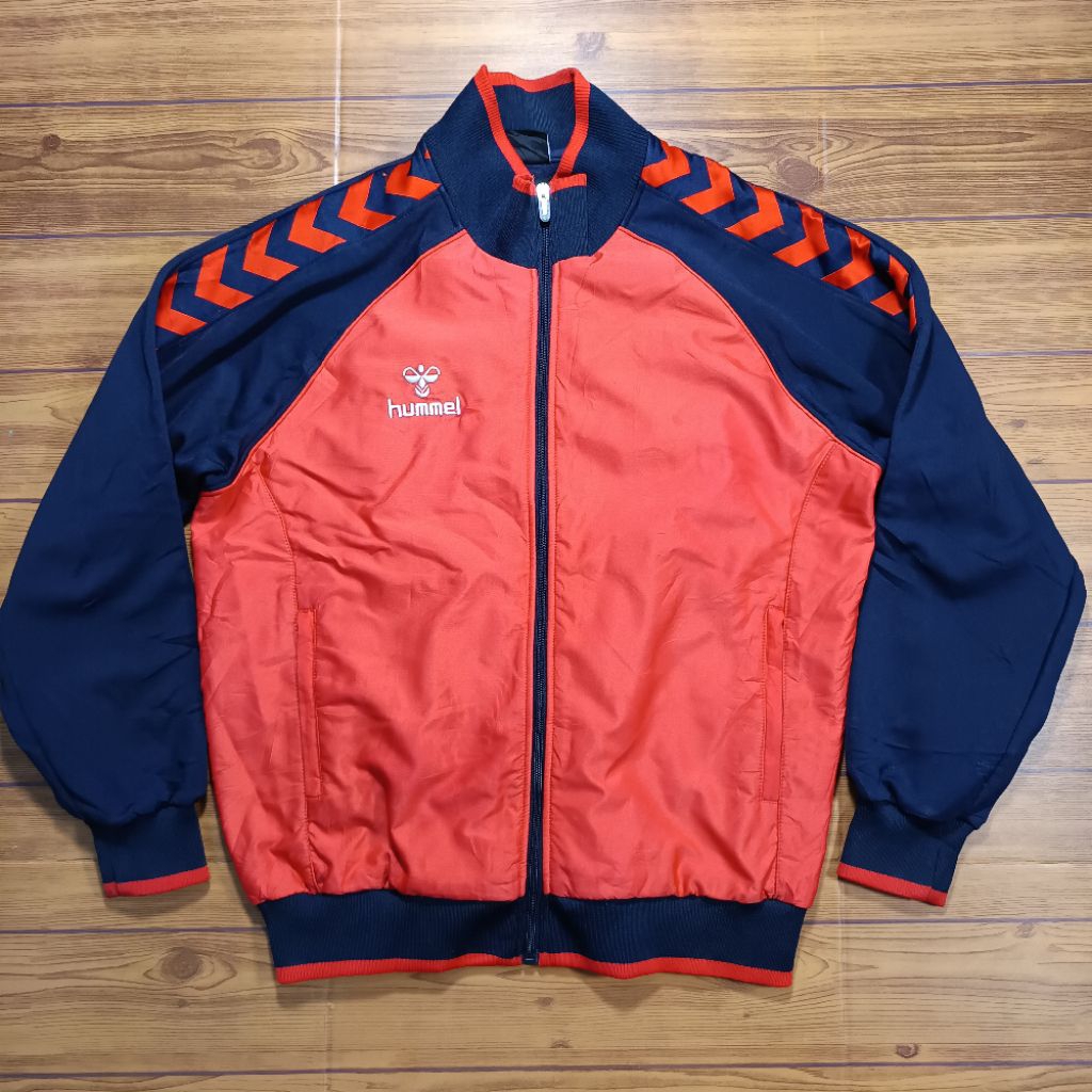 Jaket Tracktop Hummel Second Original Oren size L-XL