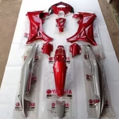 bodi body cover bodi halus set jupiter z burhan merah maron silver original ygp