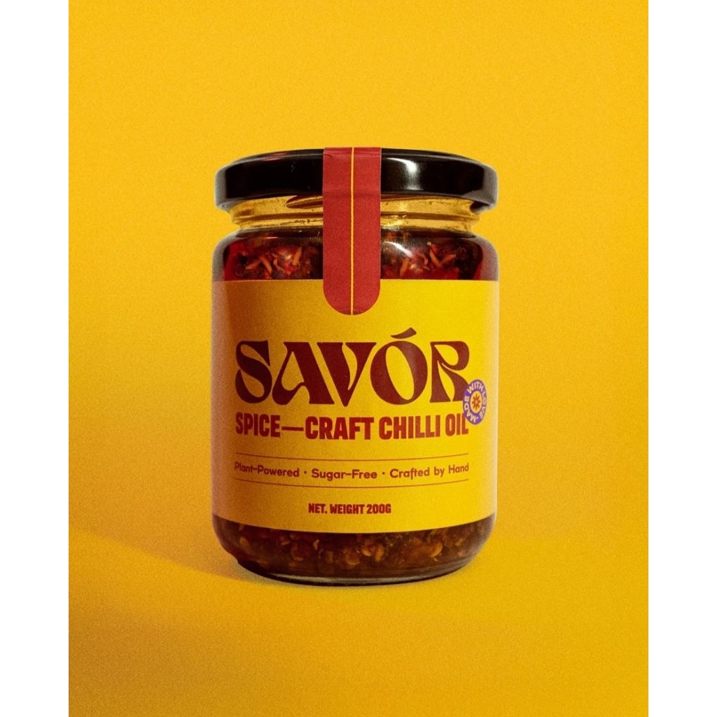 

Savor Chilli Oil Premium 200ml (extra garlic)