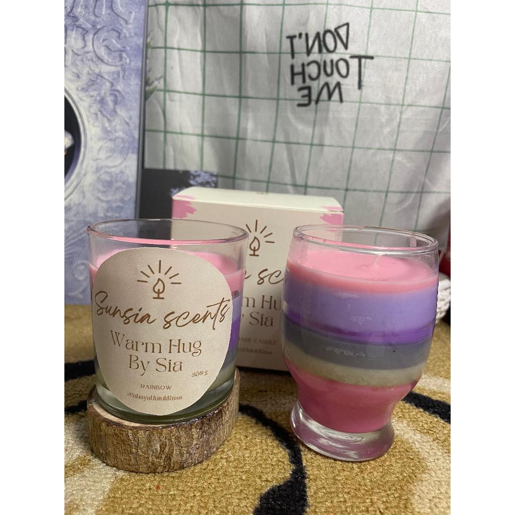 Lilin Aromaterapi Variasi Rainbow Candle